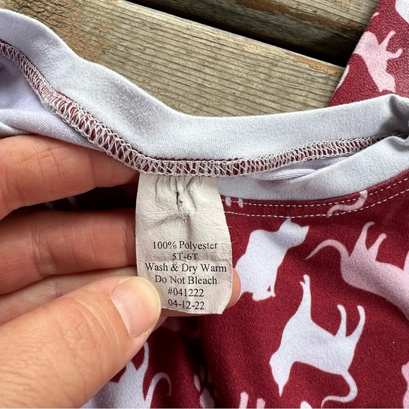 Bumblito 2 Piece Matching Leggings and Short Sleeve Cat Print Top - Size 5/6 - Picture 5 of 5